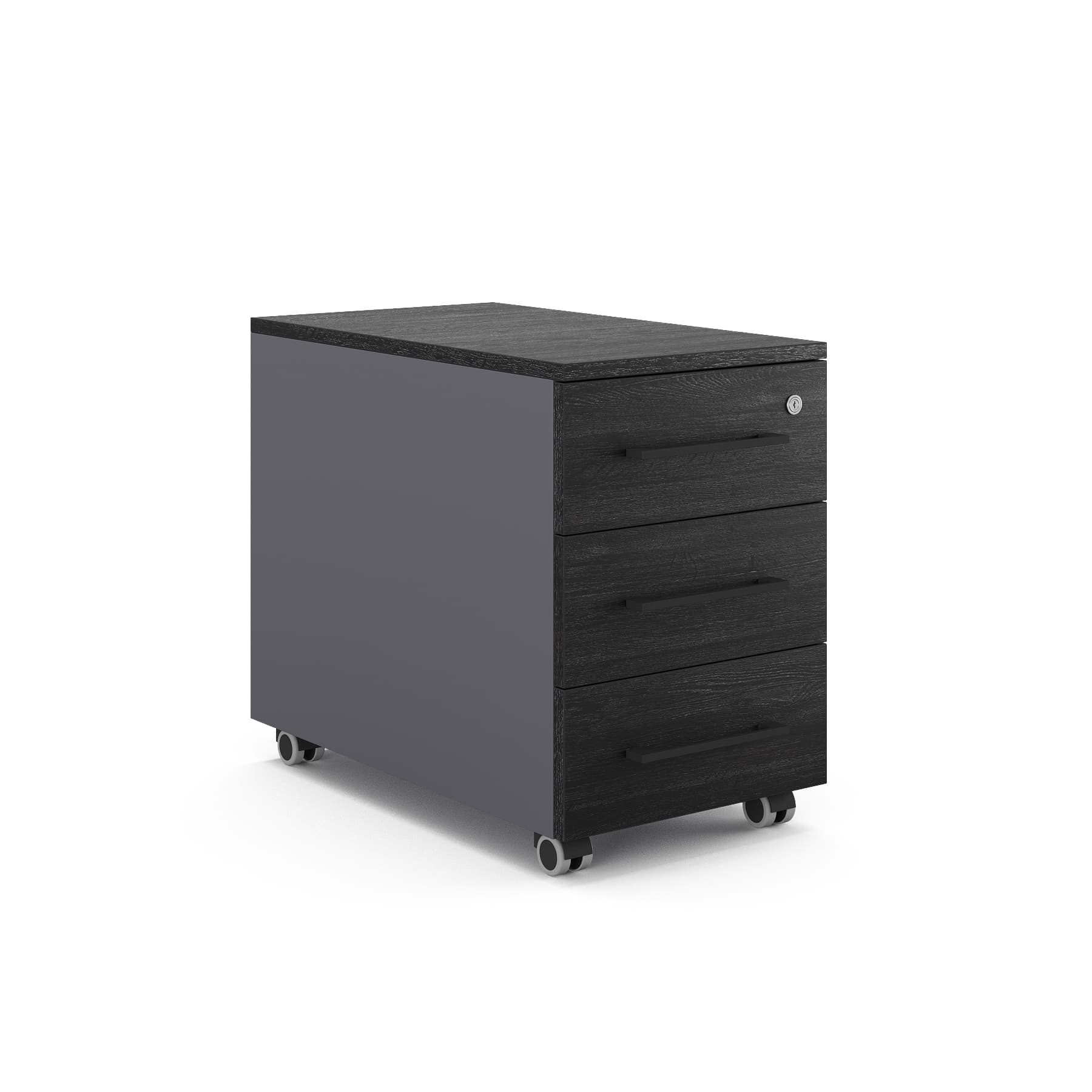 Тумба мобильная Kobor TМ3-40/70 graphite/wood