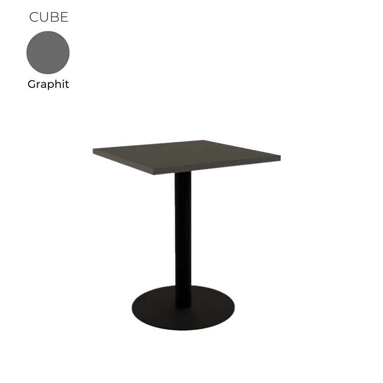 Стол обеденный квадратный Алсав 21CUBE.006 Graphit