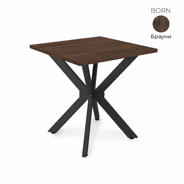 Стол обеденный квадратный Алсав 21BORN-K.700 Brauni