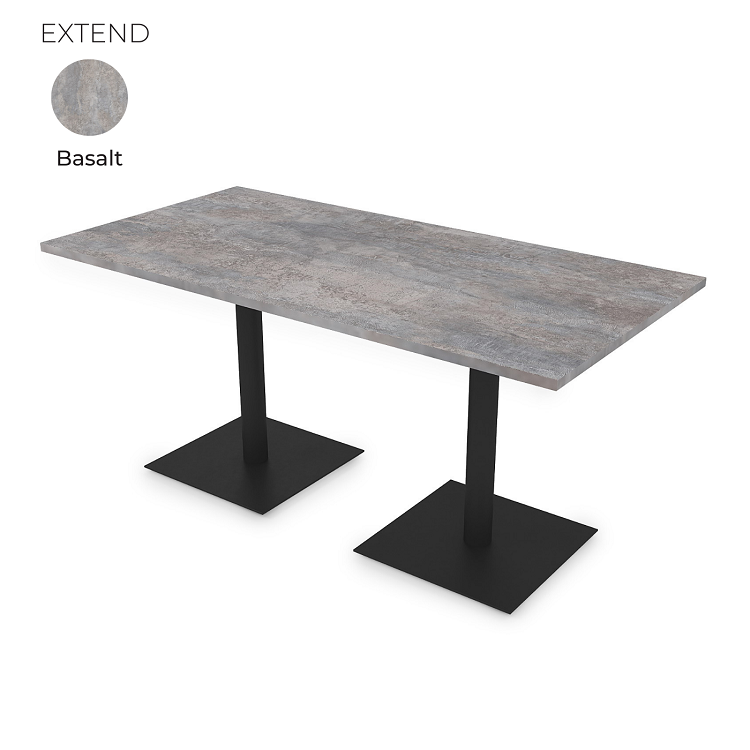 Стол на 2-х опорах Алсав 21EXTEND.160 Basalt