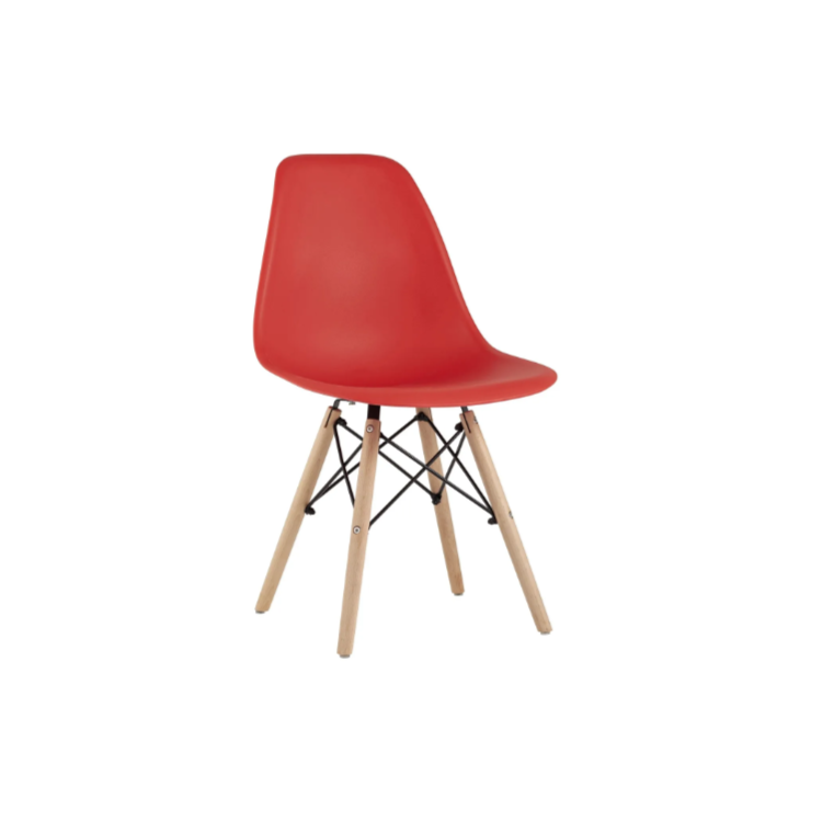 Стул пластиковый Клен Eames сгр022/6 (красный)