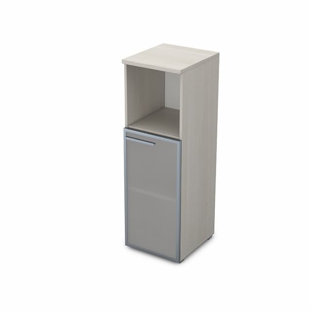 Шкаф узкий (пенал) АЛСАВ Gloss 9ПЛ.017.5 Ivory