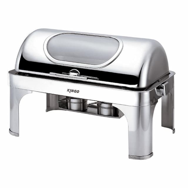 Мармит 8,3 л 1/1x65 с откидной Roll-top крышкой и окном нерж. KINGO-HOTEL S6501-1 (81240634)