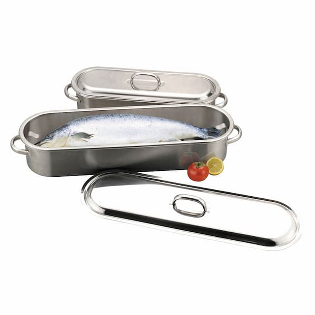 Котел для рыбы  6 л, 45х14х10,5 см с паровой вставкой, нерж., P.L. Proff Cuisine, арт. 71002763