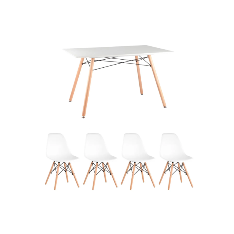 Обеденный комплект Клен Eames сгр276 (белый)