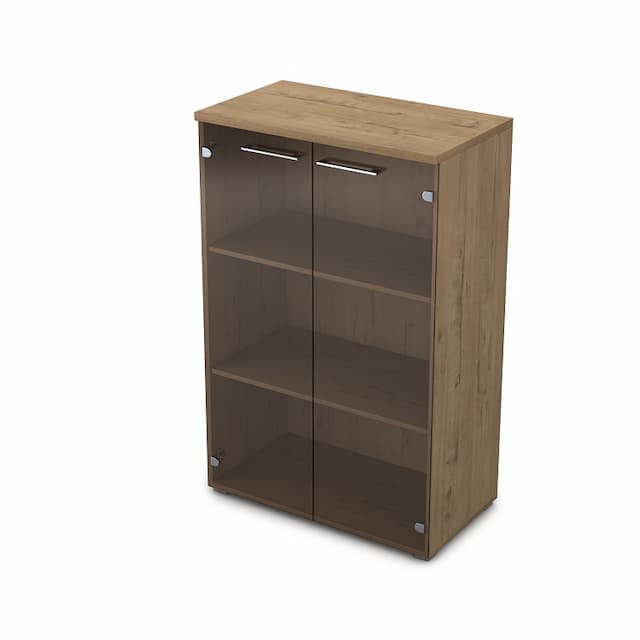 Шкаф АЛСАВ Gloss line 9НШ.017.3 teakwood/металл глянец