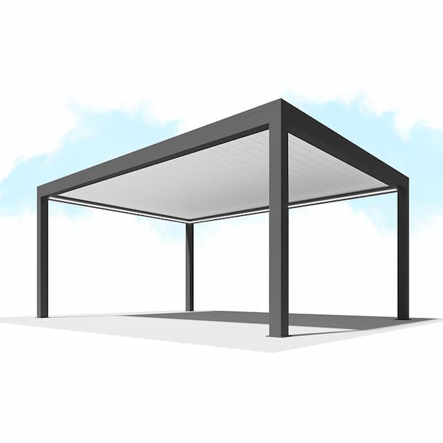 Пергола Сити-Форм Pergola В500-25П Bioclimatic с поворотными ламелями ЛАМЕЛЬ 250 X 53 (6,0х5,0) 2 модуля