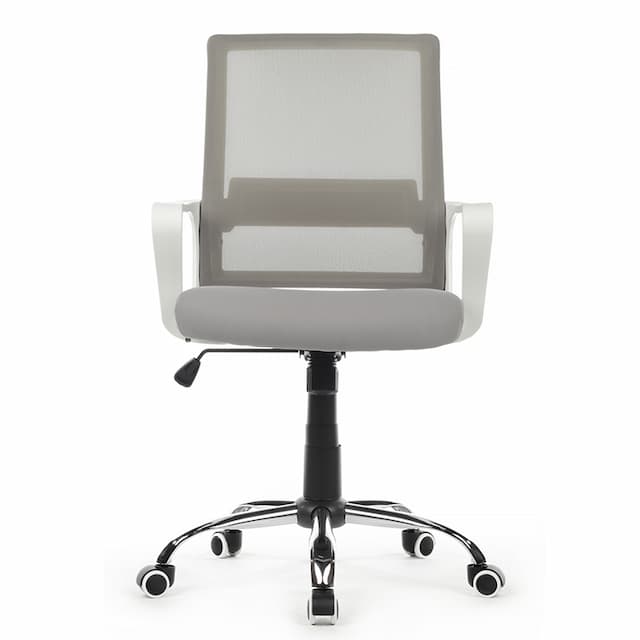 Кресло Riva Chair Mint RCH 1029MW Белый пластик/Серый