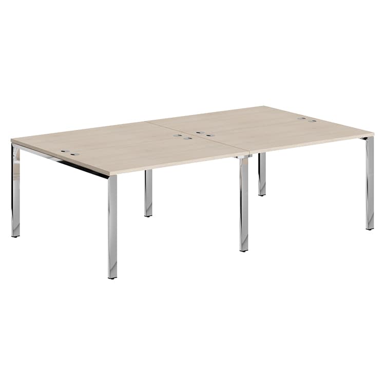 Стол 4-х местный Skyland XGWST 2414.1 бук тиара/нержавеющая сталь 2400х1406х750 XTEN GLOSS
