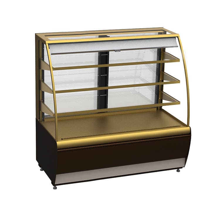 Витрина кондитерская Kayman K-ВК-1300 открытая бронза