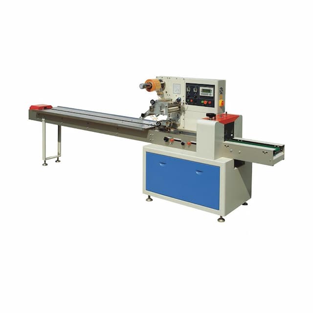 Горизонтально-упаковочная машина Hualian Machinery DXDZ-250B (окраш. корпус, фотометка)