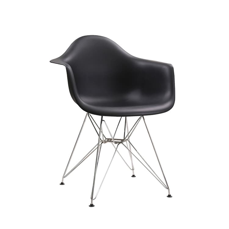 Стул EAMES с подлокотниками металл черный