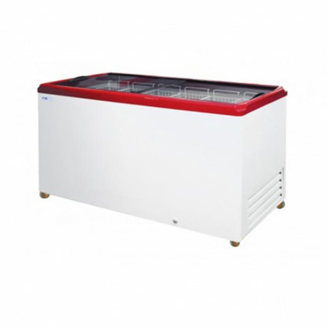 Морозильный ларь с прямым стеклом Italfrost ЛВН 500 П (СF 500 F) (красный)
