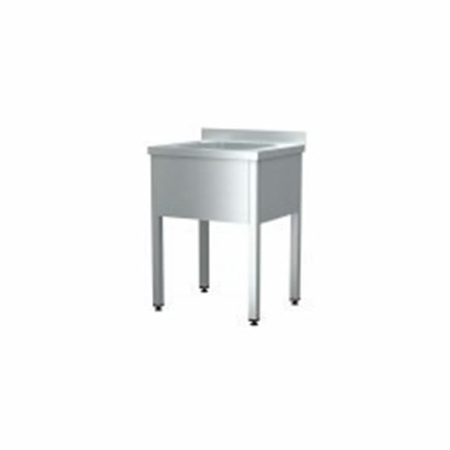 Цельнотянутая моечная ванна Cryspi ВМН Ш 1 (L=600,S=600,H=850,G=250)