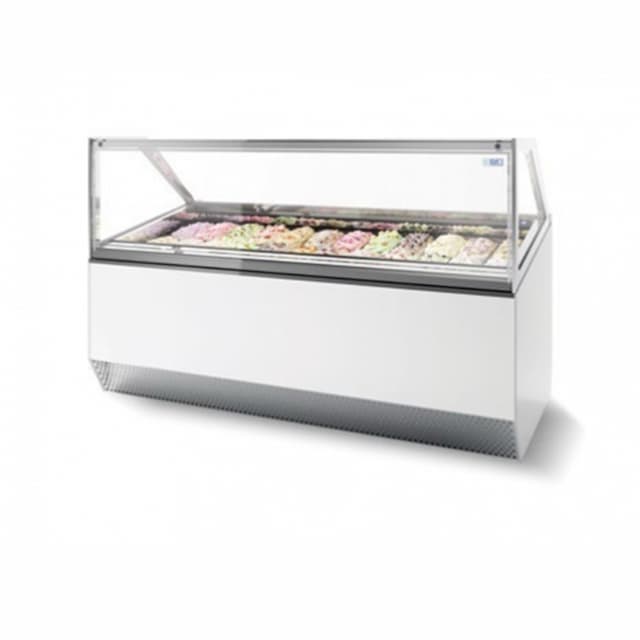 Витрина для мороженого ISA MILLENNIUM ST 12 белая панель