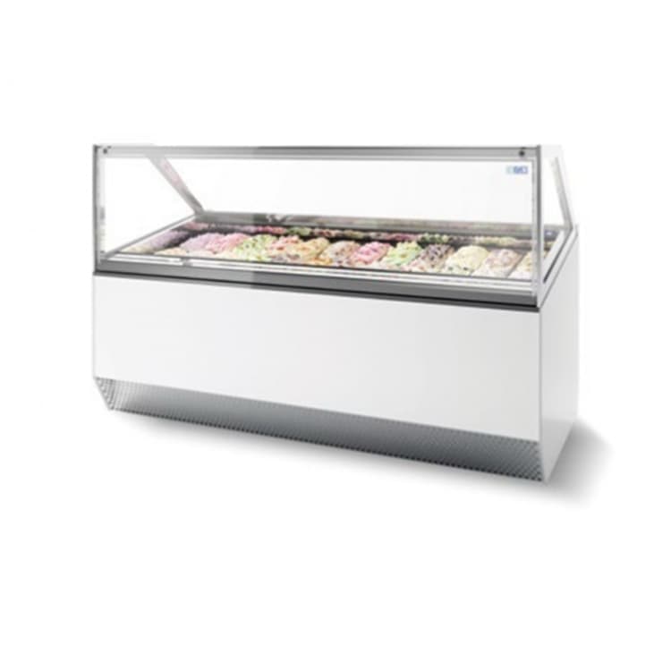 Витрина для мороженого ISA MILLENNIUM ST 16 белая панель