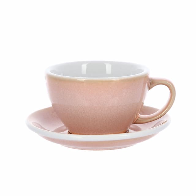 Кофейная пара Loveramics (Лаврамикс) Egg, 300ml, розовая