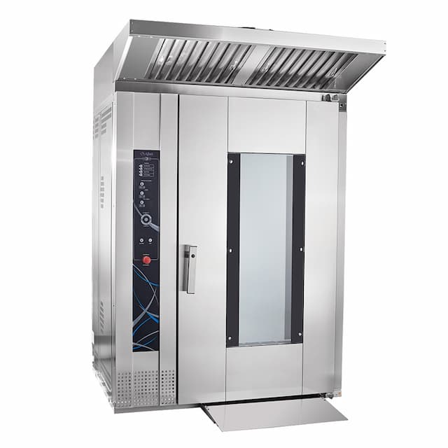 Ротационный пекарский шкаф Abat РПШ-16-2/1М, в комплекте тележка-шпилька ТШГ-16-2/1М